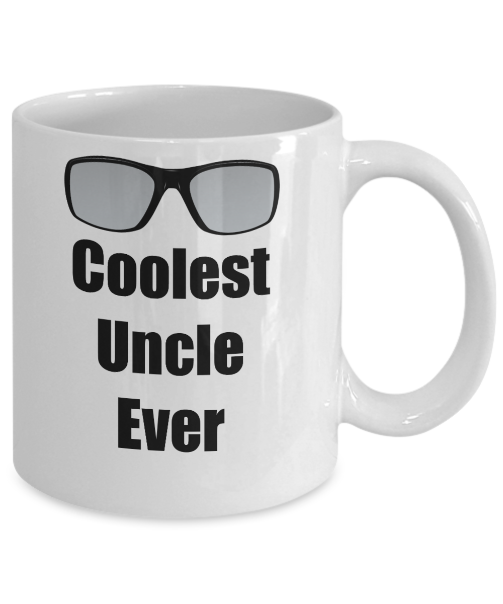 Coolest Uncle Ever- Novelty Coffee Mug Gift For Men Novelty Funny Mugs Birthdays Father's Day