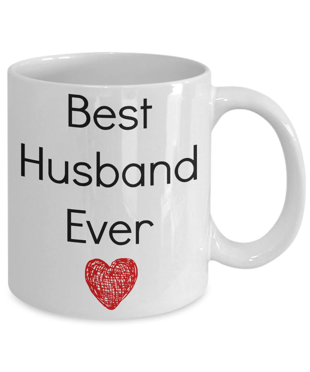 Valentine Coffee Mug-Best Husband Ever-Novelty Tea Cup Gift Anniversary Couples