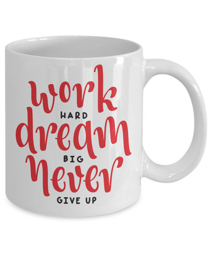 Encouragement motivational coffee mug gift for Entrepreneurs women men custom cup