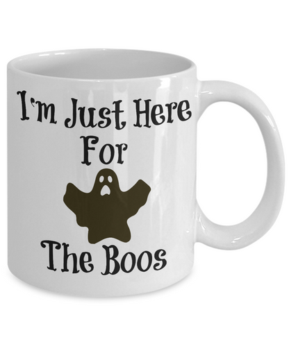 I'm Just Here For The Boos Halloween Novelty Coffee Mugs Holiday Gifts Collectibles