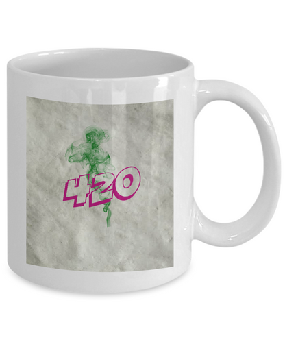 420 Cannabis Novelty coffee mug tea cup, mug with sayings