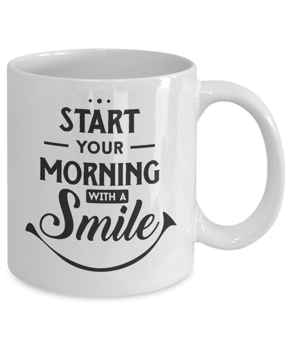Morning coffee mug funny mug with sayings motivational gift for coffee lovers