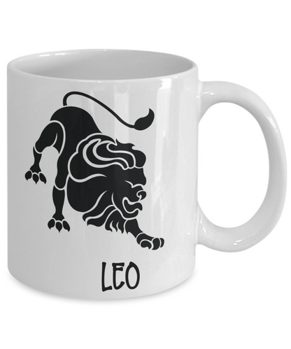 Zodiac coffee mug Leo tea cup gift astrology birthday signs mug with sayings