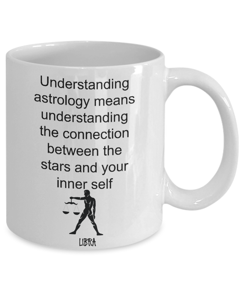 Astrology coffee mug tea cup gift custom unique birthday gift Libra zodiac for men women