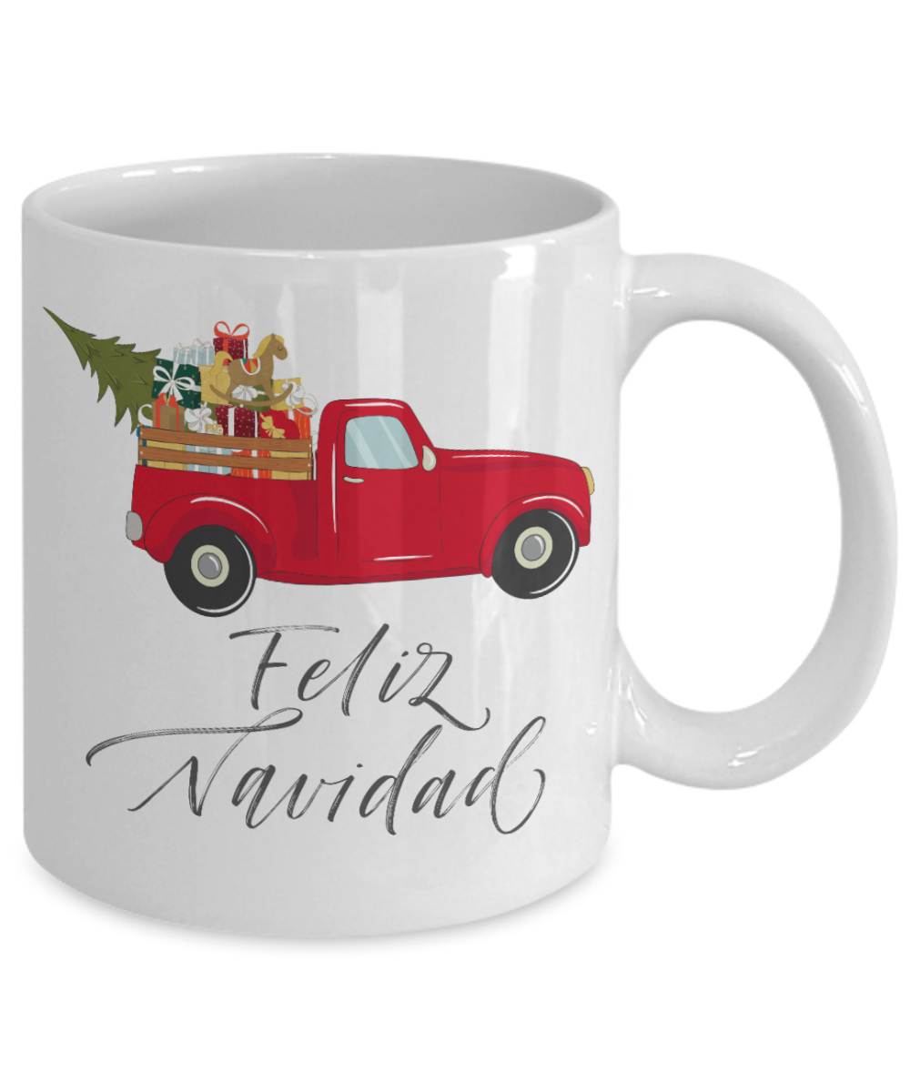 Feliz Navidad Christmas Coffee Mug Gift Custom Mug