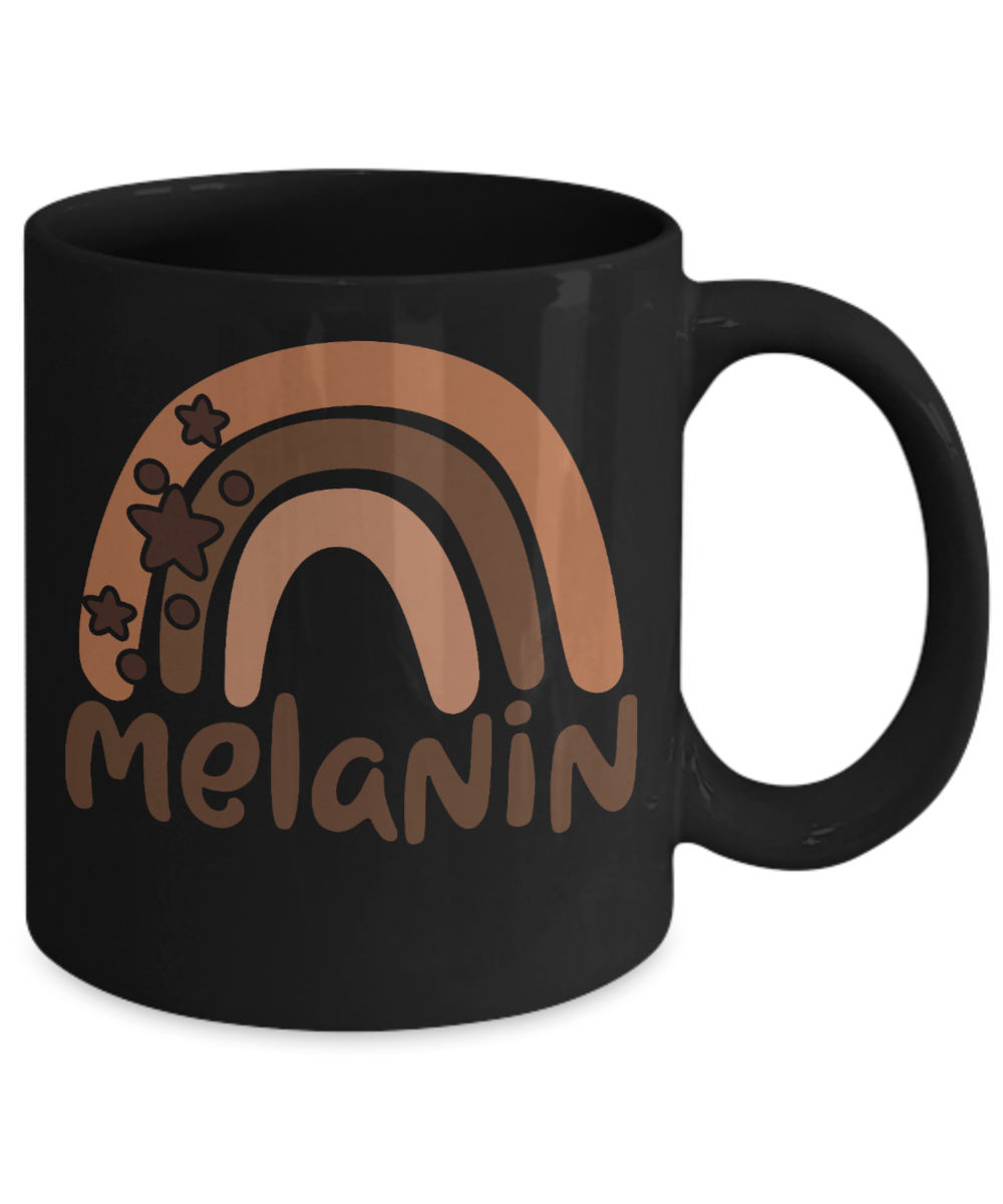 Melanin Rainbow Coffee Mug Cute Mug Black Culture
