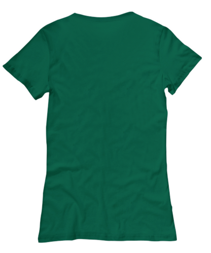 women's Funny Christmas T-Shirt-Dear Santa Define Good Green