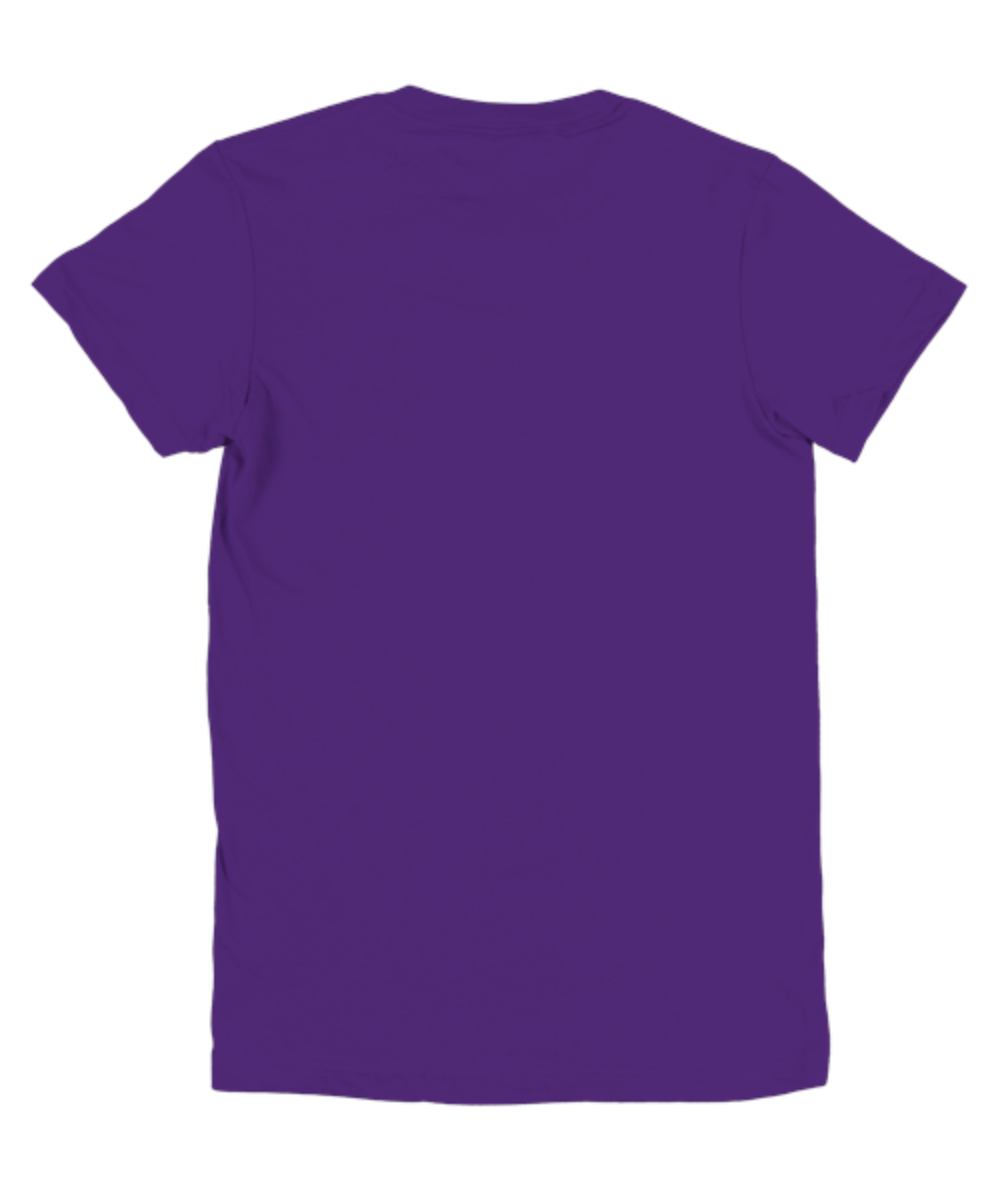 Classic cotton Girl purple unicorn t-shirt,breathable fabric for a relaxed feel.