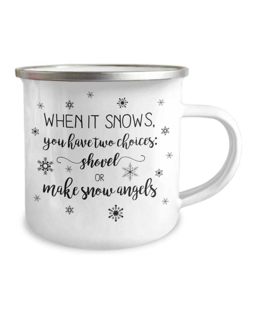Funny Campfire Coffee Mug Enamel Winter Mug Christmas Gift