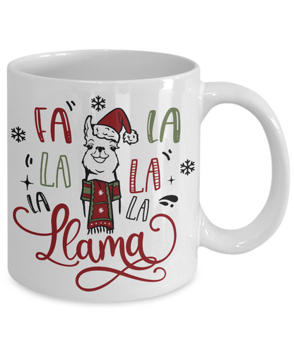 Llama Christmas Coffee Mug Christmas gift Funny Custom mug Llama Lover