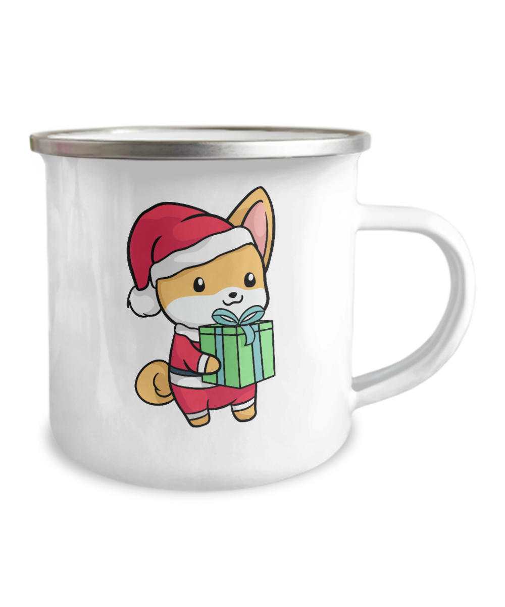 Santa Dog Camp Mug Christmas Mug Gift Cute Funny Cup