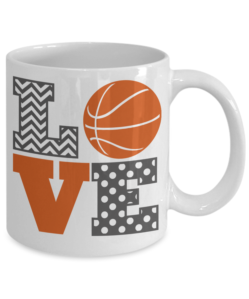 Basketball coffee mug sports player fan lover birthday gift custom unique novelty tea cup