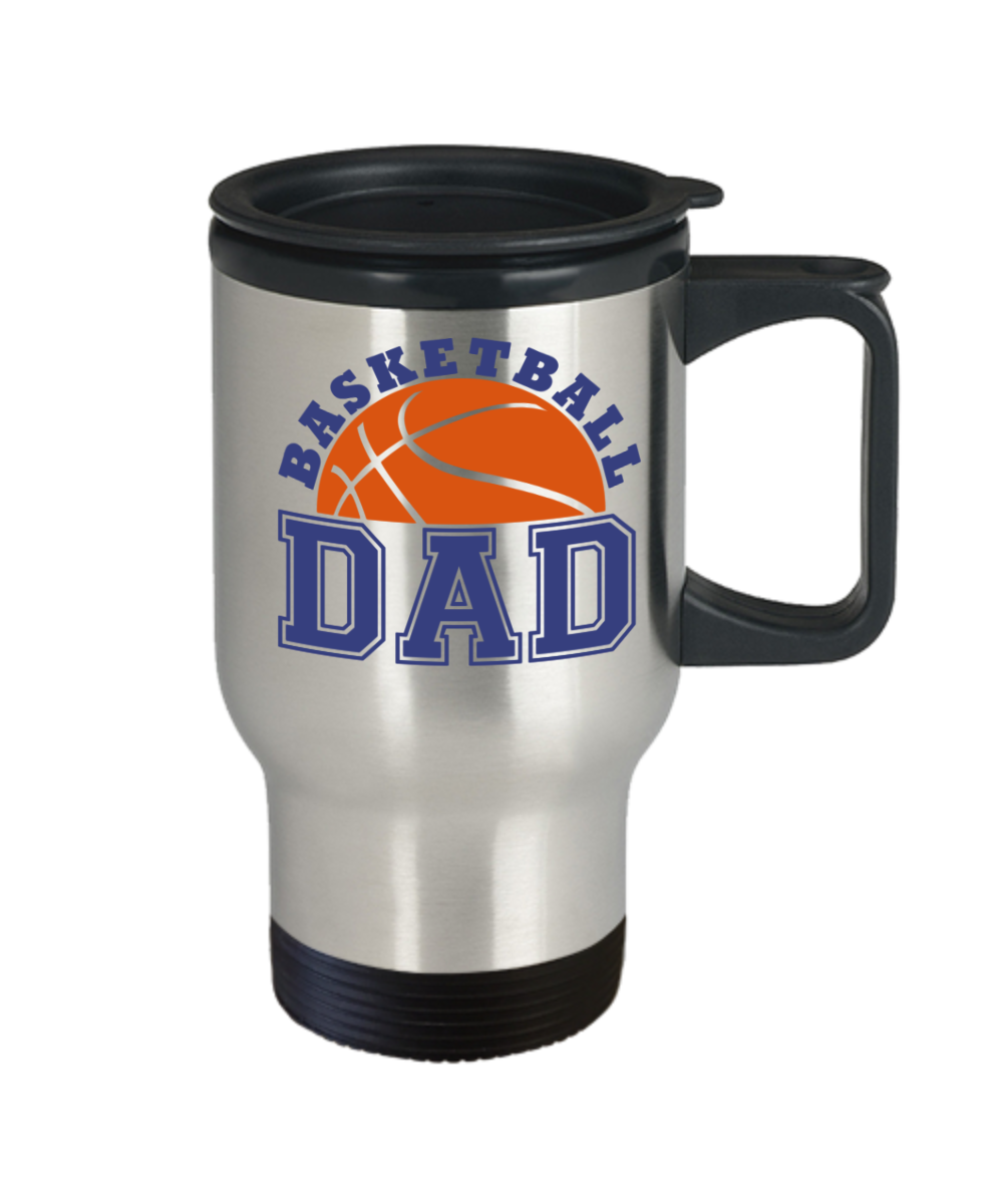 Basketball Dad Travel Coffee Mug Gift for Dad