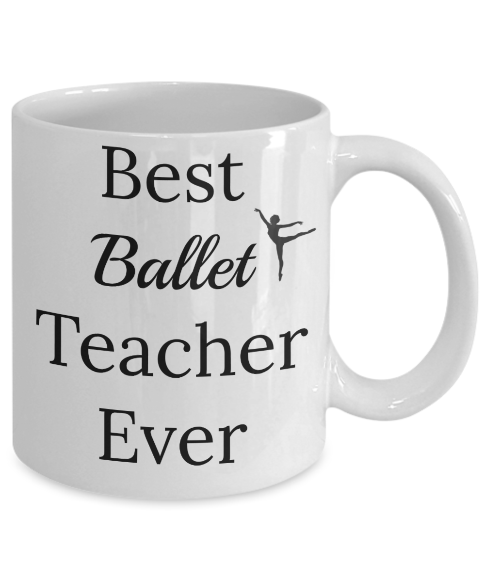 Novelty coffee mug best ballet teacher ever tea cup gift novelty coaches teachers dancers