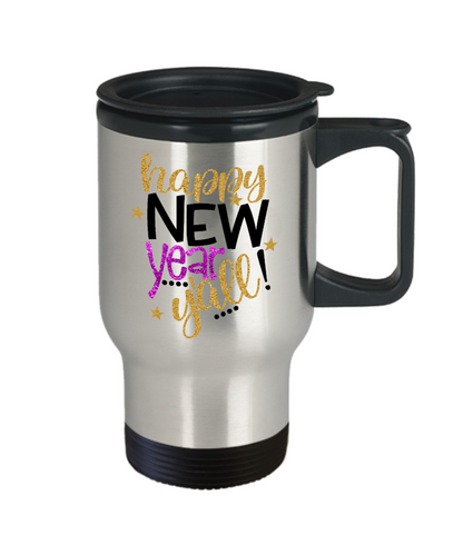 New Year Travel Mug Custom Mug Insulated Happy New Year Yall