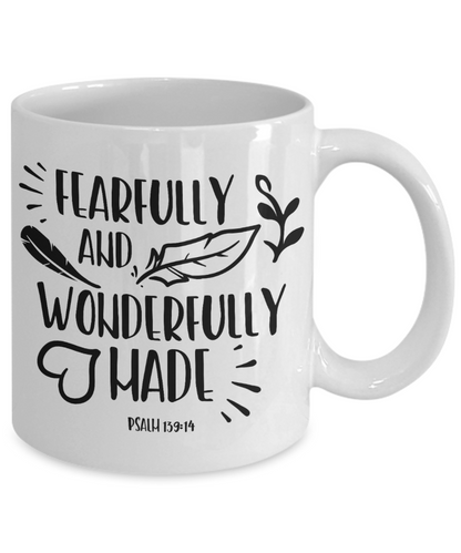 Coffee mug tea cup mug with sayings gift Bible quote scripture religious men women inspirational