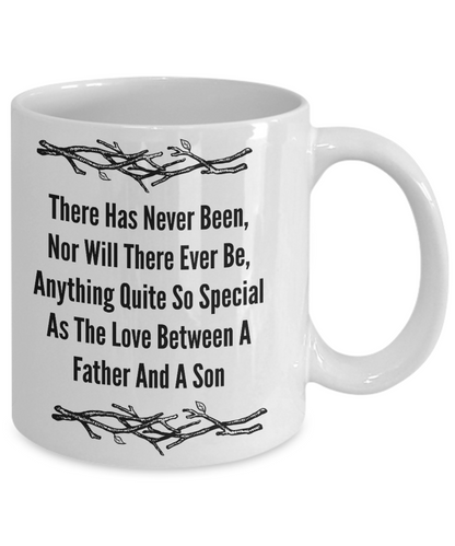 Love Between A Father and Son/ Sentiment/ Novelty Coffee Mug/ Gift Father's Day Or Birthday