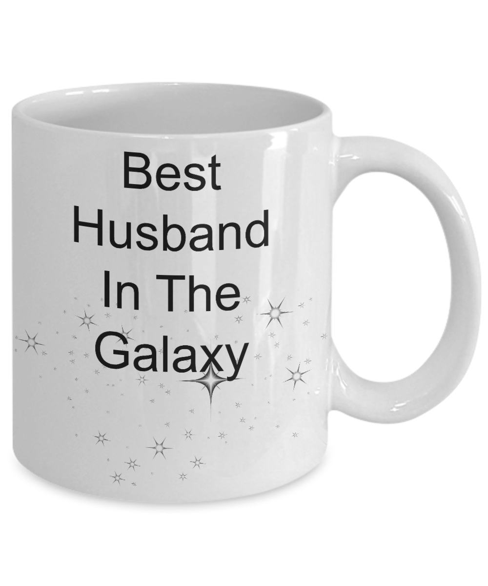 Novelty Coffee Mug-Best Husband In The Galaxy-Tea Cup Gift Anniversary Valentines Birthday