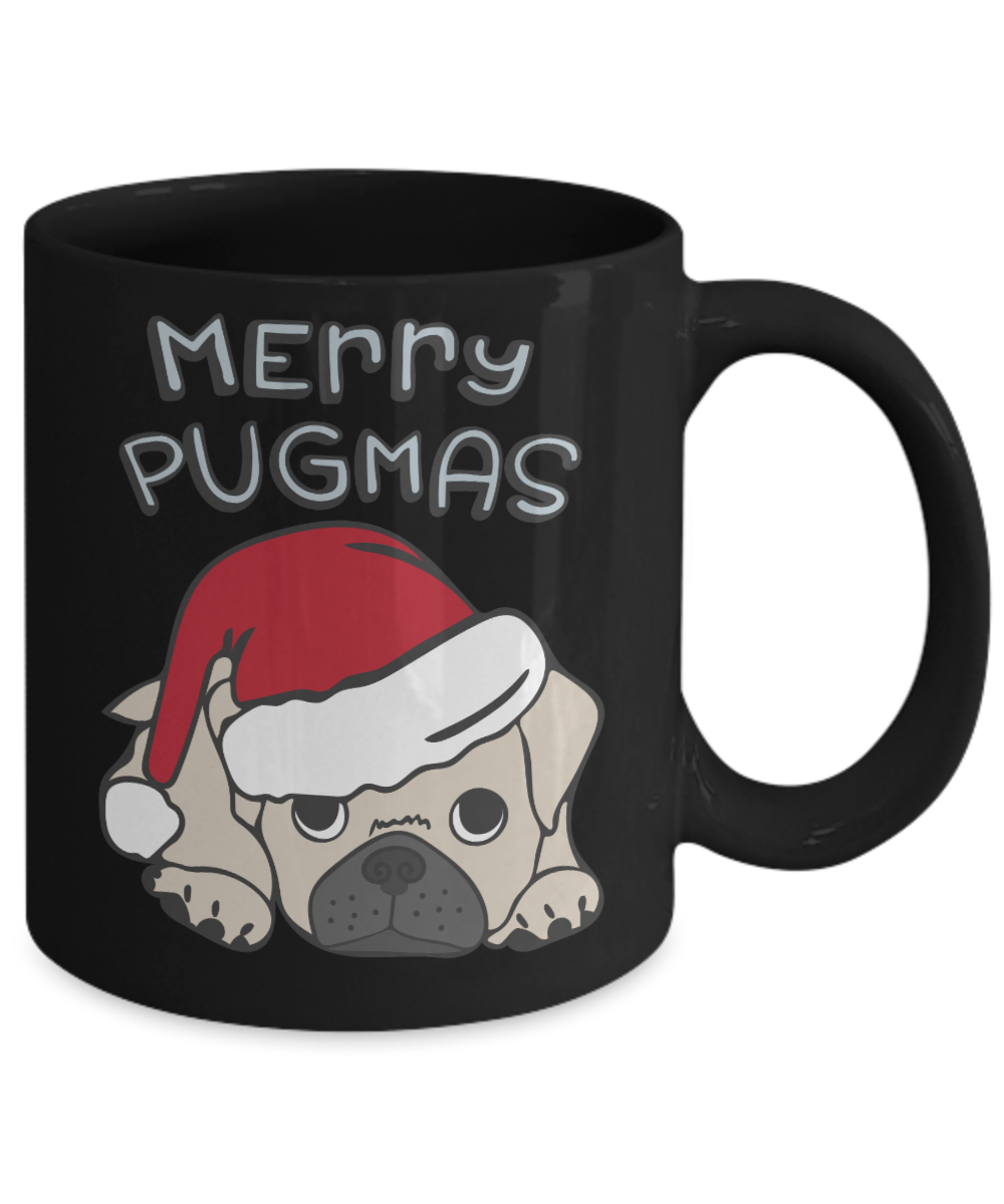 Pug Dog Christmas Mug Pug Dog Onwer Gift Custom