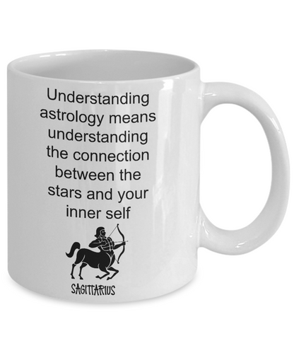 Zodiac coffee mug Sagittarius tea cup gift astrology birthday signs mugs with sayings