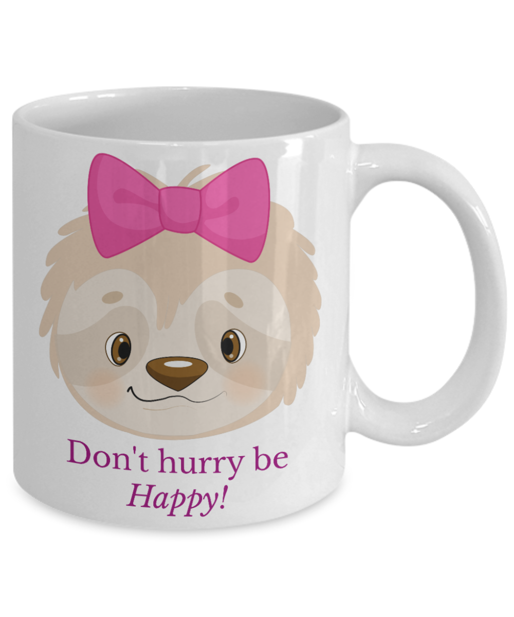Sloth coffee mug cute funny unique custom coffee tea cup gift for women her birthday gift