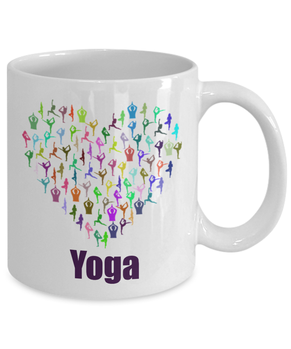 Love Yoga Novelty Coffee Mug Coffee Lover Cute Ceramic Mug