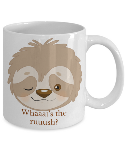 Cute Sloth coffee mug funny animal tea cup gift for her birthday novelty ceramic mug