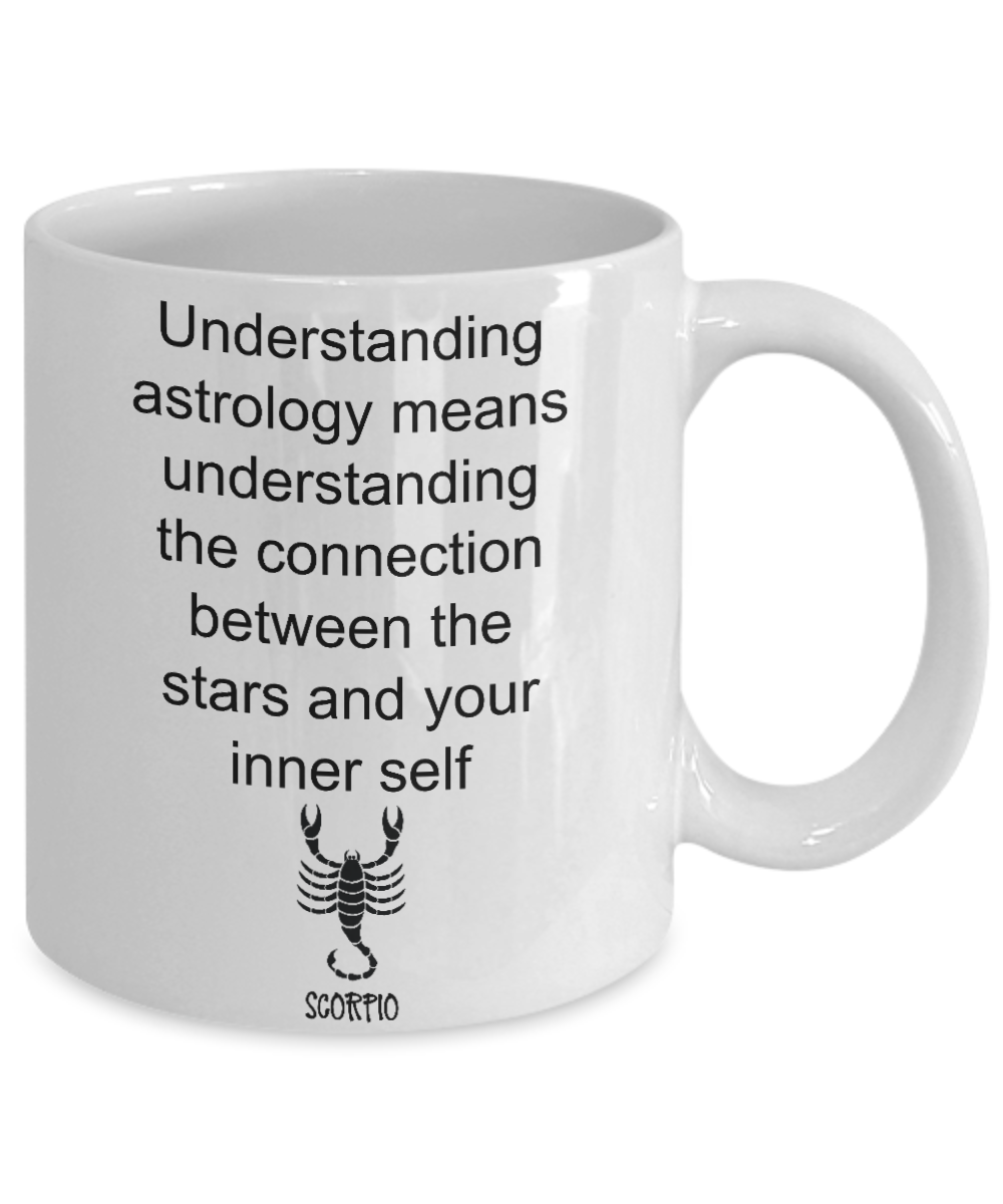 Zodiac coffee mug Scorpio tea cup gift astrology birthday signs mugs with sayings