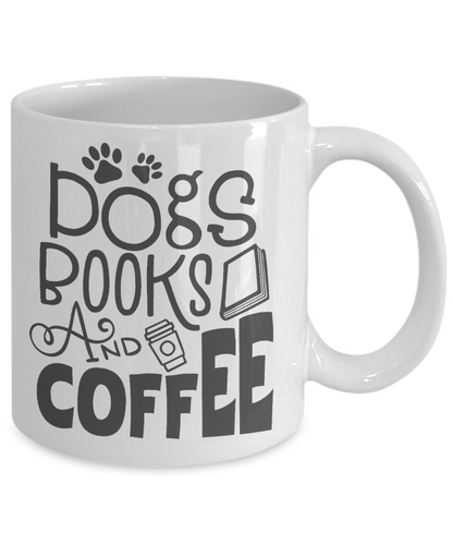 Dog Lover Coffee Mug Book Lover Custom Mug Gift