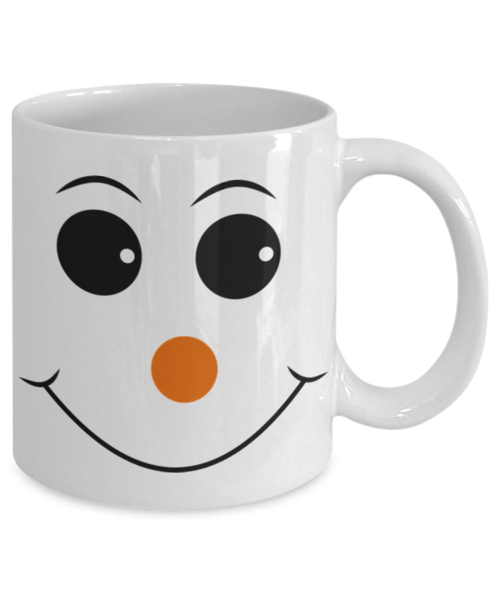 Funny Coffee Mugs/Snowman Face/Novelty Coffee Cup