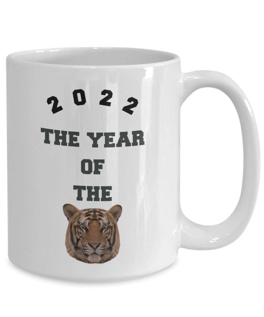 Year of the Tiger Coffee Mug New Years 2022 Cute Mug