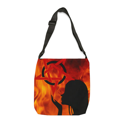 Witch Tote Bag, Shoulder Tote Bag for Women, Goth Girl Gift, Wiccan Witchy Gift, Witch Aesthetic, Canvas Weekender Bag