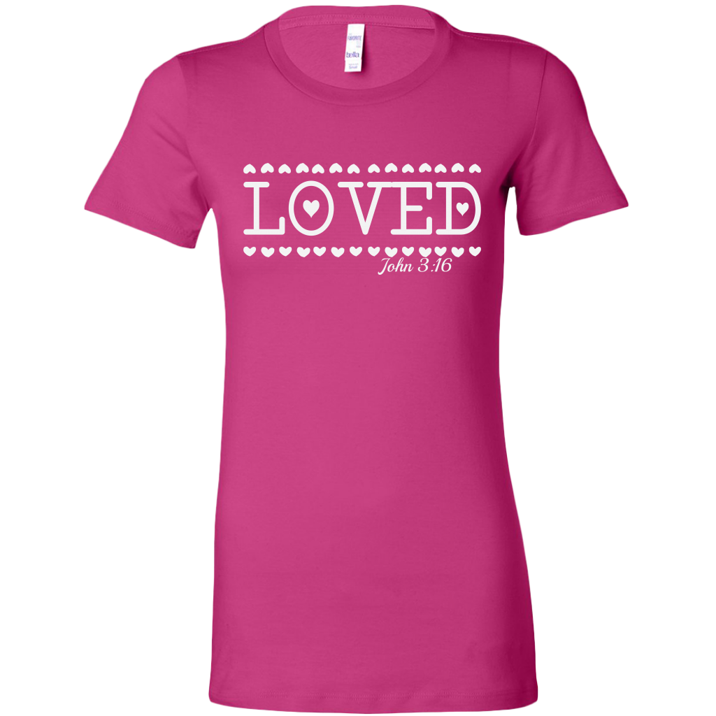 Loved T-Shirt For Women, Christian Shirt, Valentine Shirt, Women's Clothing, Women Shirt