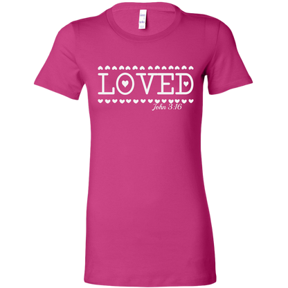 Loved T-Shirt For Women, Christian Shirt, Valentine Shirt, Women's Clothing, Women Shirt