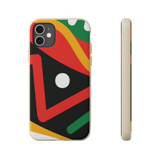 Afrocentric Eco-Friendly Biodegradable Phone Case: Protect Your Device & the Planet"