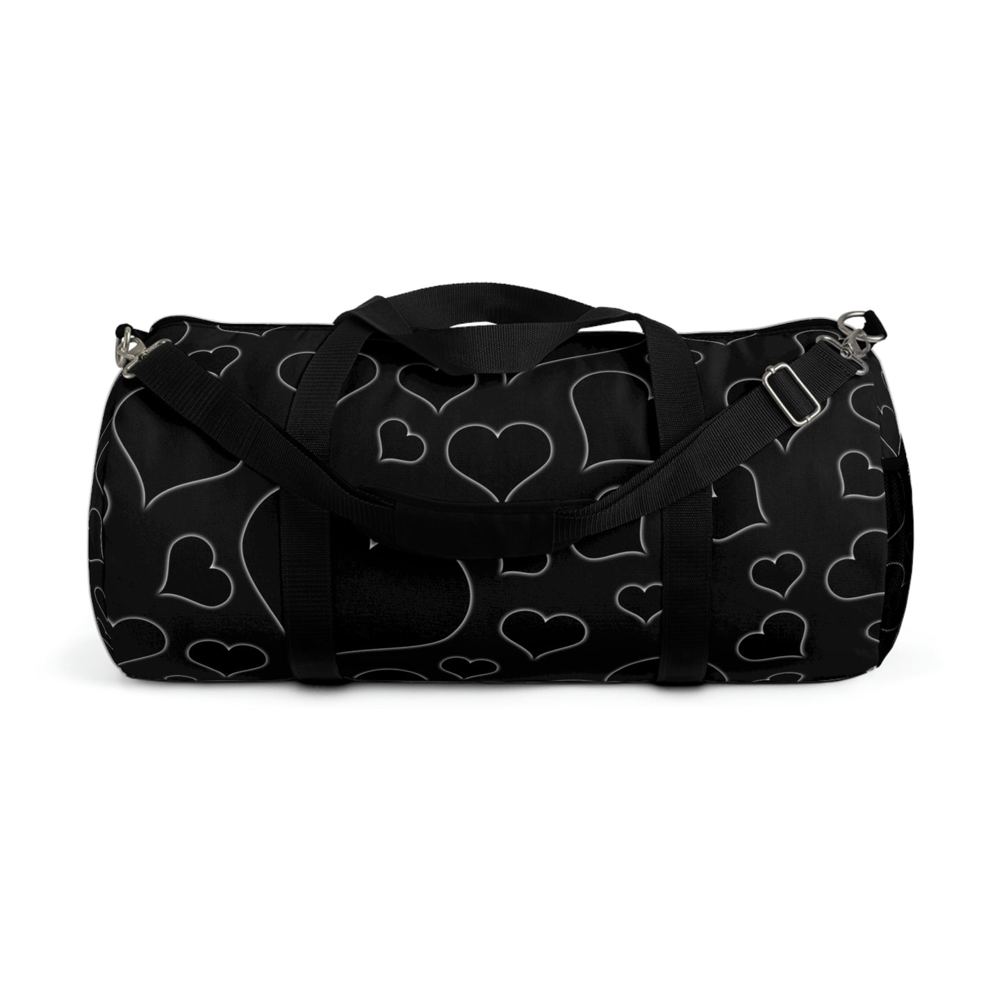 black hearts goth duffle bag