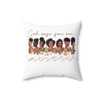 Beautiful Woman Black Woman Throw Pillow, Accent Sofa Cushion Throw Pillow Cover, Decorative Pillow Case,