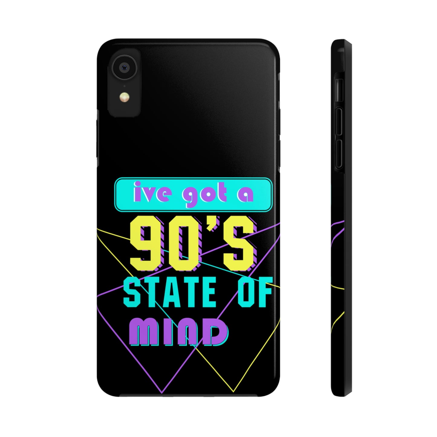 iPhone Case, 90's State of Mind Cell Phone Case, Y2k Aesthetic Phone Case