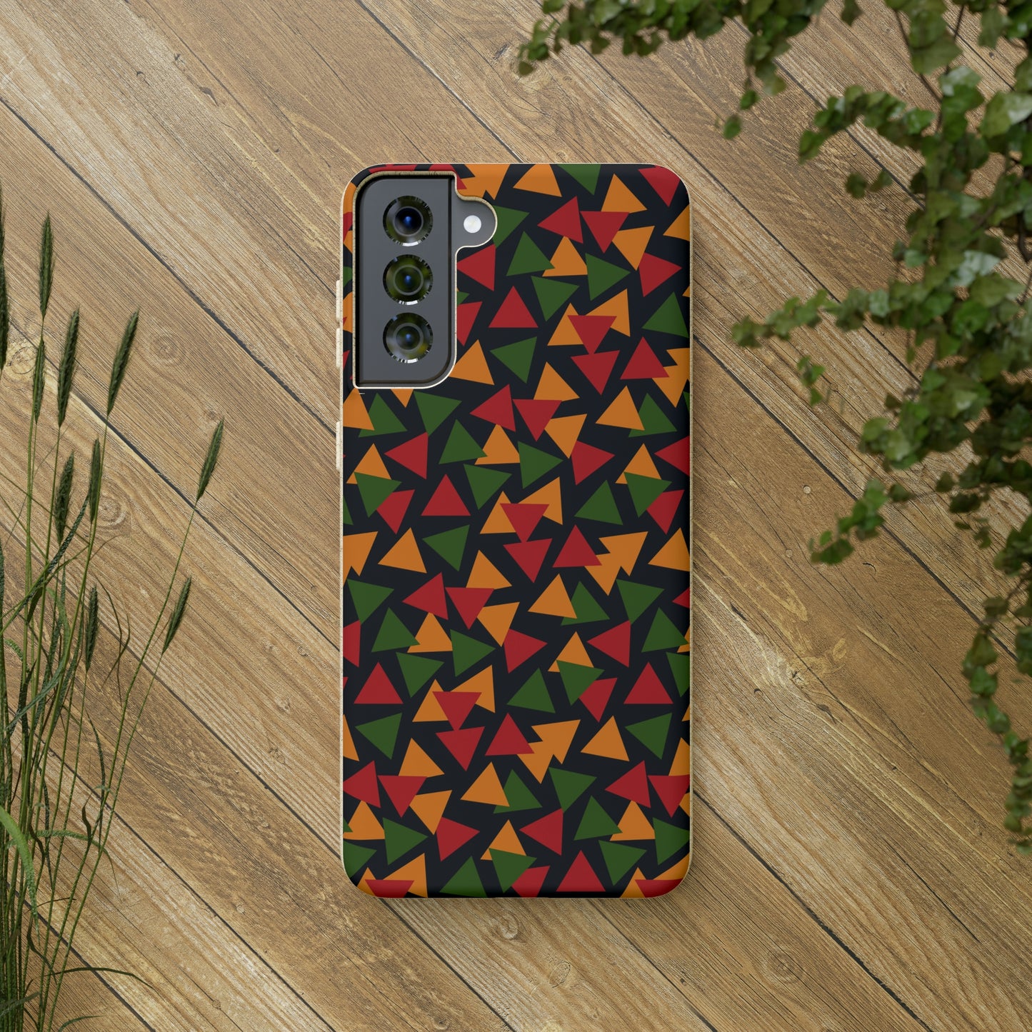 afro print eco-friendly biodegradable phone case