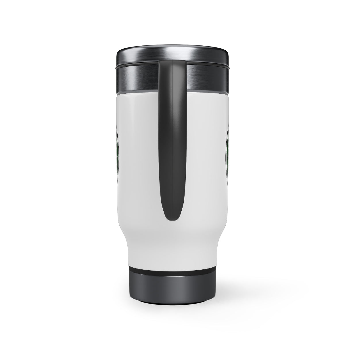 Peeping Black Girl Christmas Travel Mug with Handle, Coffee Lover Mug   14oz