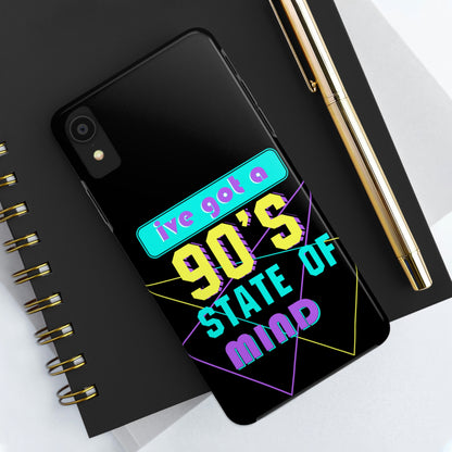 90's State of Mind Cell Phone Case, Tough Phone Cases, Y2k Protective Case