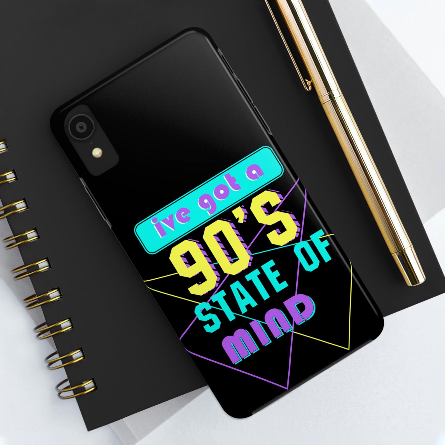 iPhone Case, 90's State of Mind Cell Phone Case, Y2k Aesthetic Phone Case