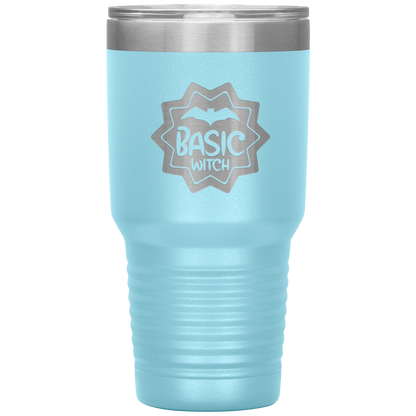 Halloween Tumbler Basic Witch Funny Tumbler 30 oz Insulated Tumbler Mug Cup Gift
