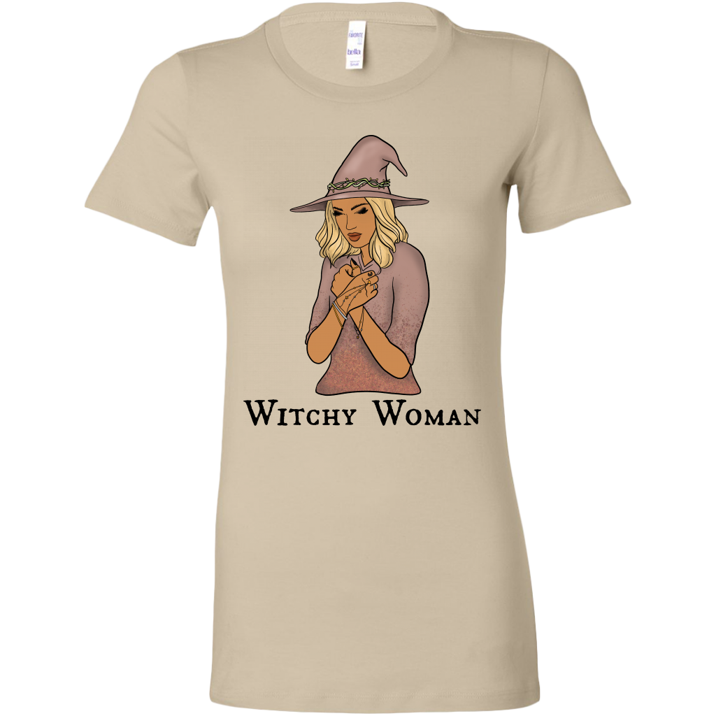 Witchy Woman Tee Shirt Graphic Tee For Women Halloween Shirt Costume Bella Canvas