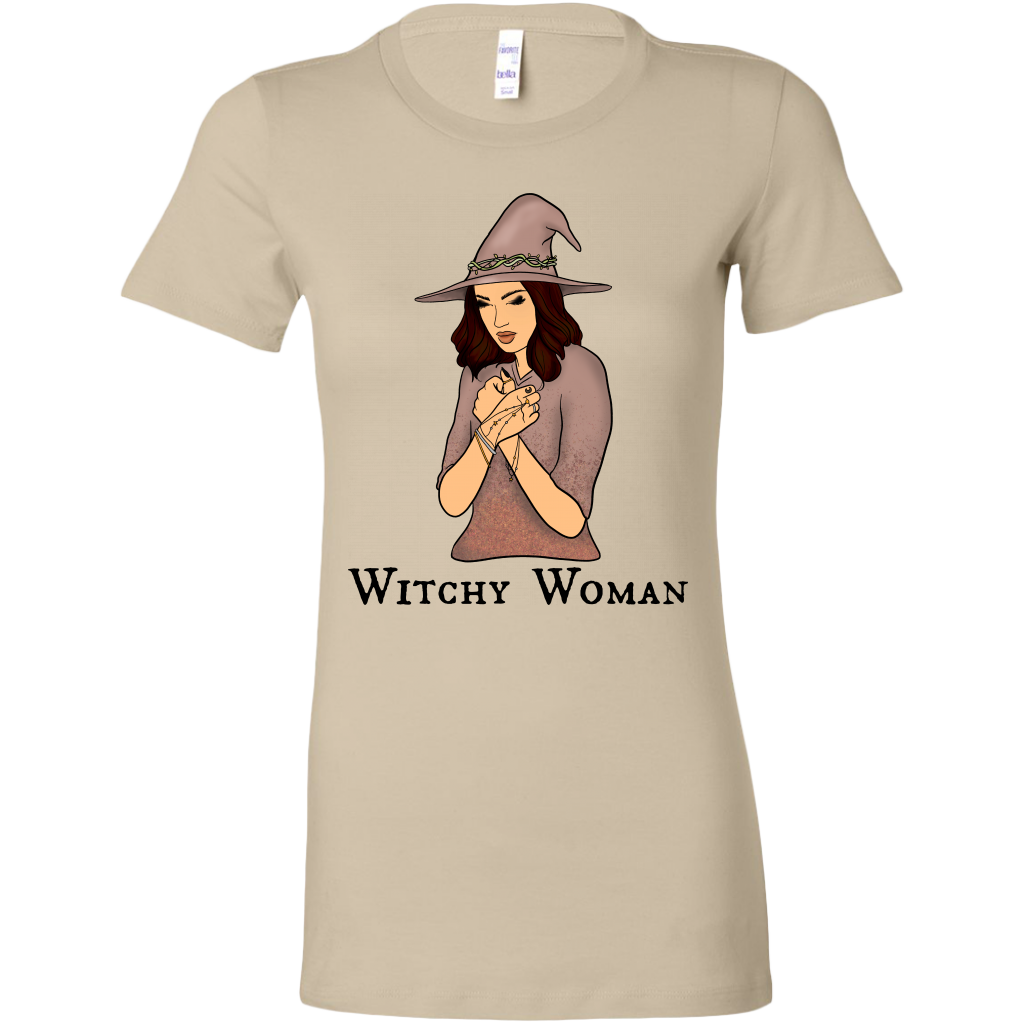 Witchy Woman Tee Shirt Graphic Tee For Women Halloween Shirt Costume Bella Canvas