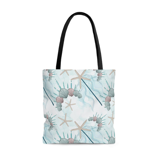 Mermaid Print Tote Bag For Women, Weekender Beach Overnight bag, Canvas Tote Bag