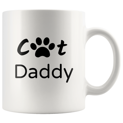 Cat Daddy Coffee Mug Gift for Him Dad Cat Lover Gift Cat Gift Cat Mug Funny Custom Mug