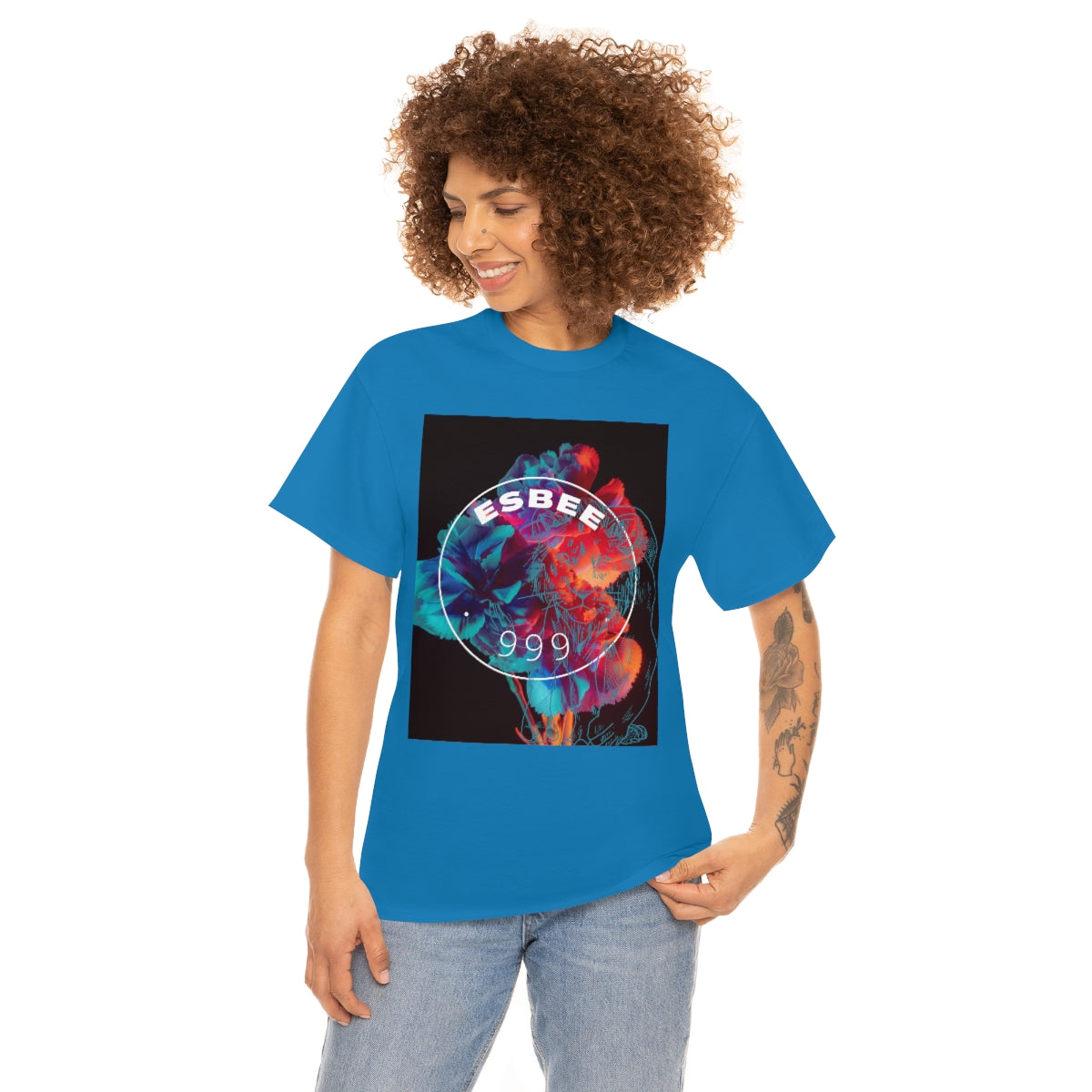Y2k Abstract Art Graphic Tee Unisex Crewneck Shirt, Streetwear Grunge