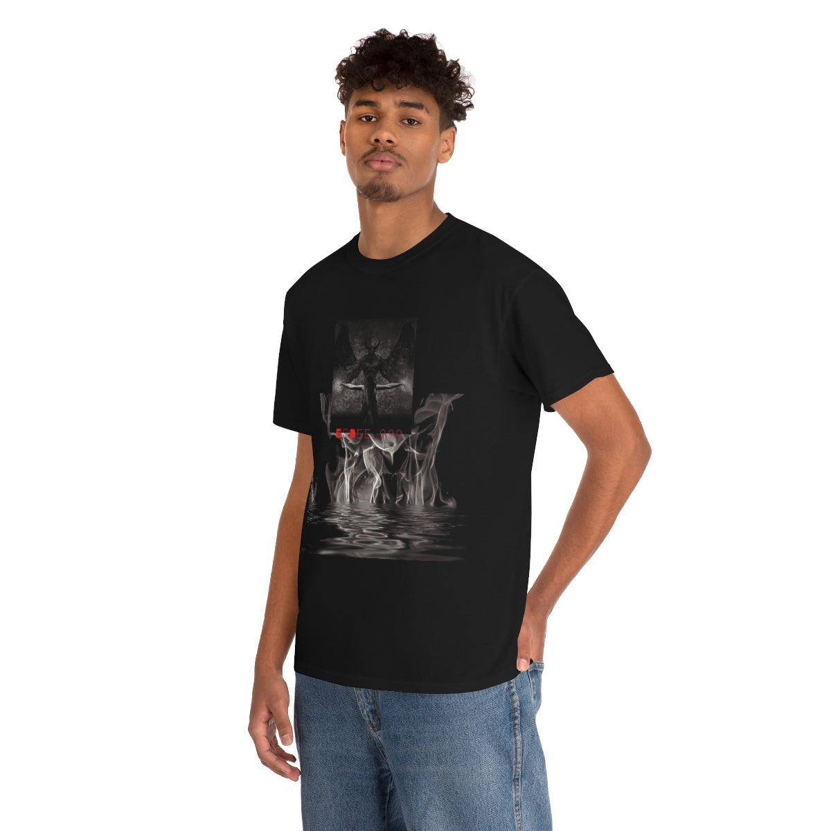 Gothic Abstract Grunge Alternative Print Shirt, Streetwear Fashion