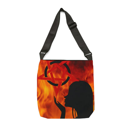 Witch Tote Bag, Shoulder Tote Bag for Women, Goth Girl Gift, Wiccan Witchy Gift, Witch Aesthetic, Canvas Weekender Bag
